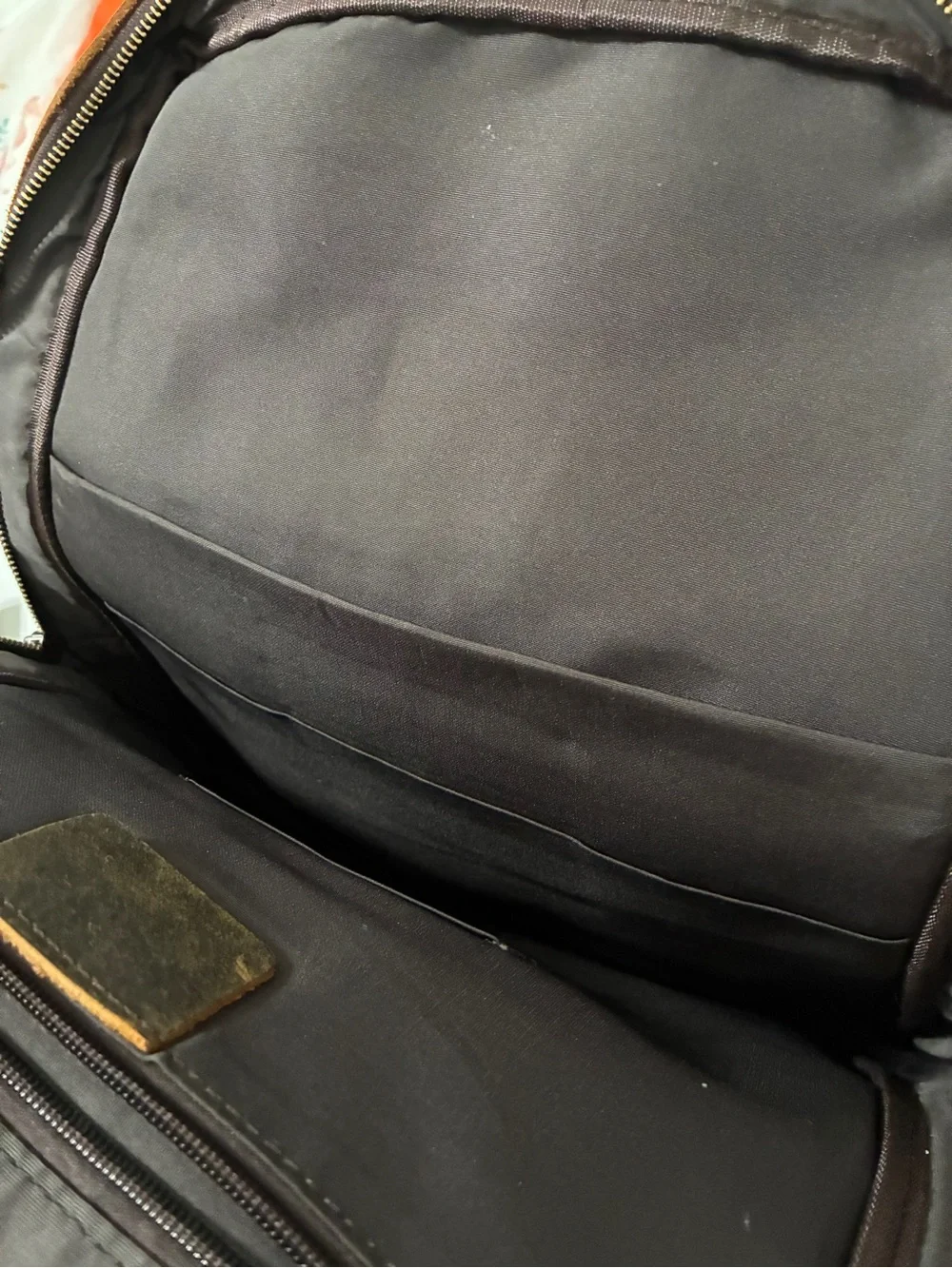 Vintage Distressed Brown Leather Backpack Full Grain Leather Adjustable Straps